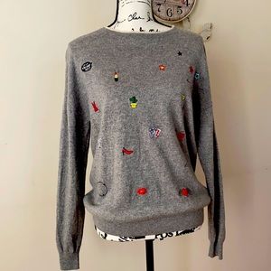 Moschino gray sweater
